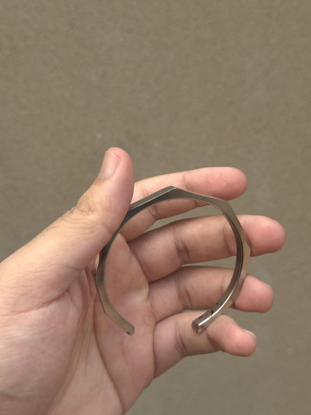 Men's Silver Plated Kara Bracelet