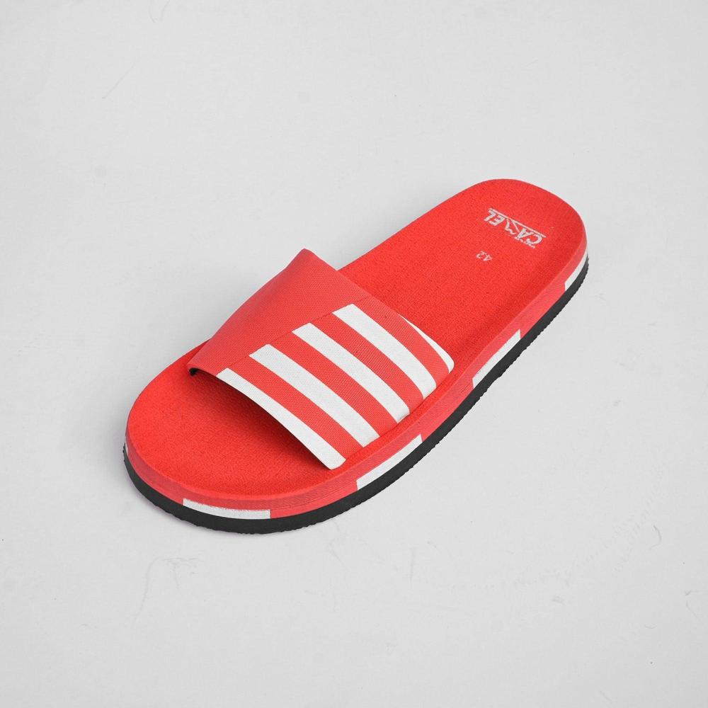 StrideX Red Comfort Slides / Slippers