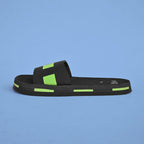 Black & Green Classy Comfort Slides / Slippers