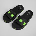 Black & Green Classy Comfort Slides / Slippers
