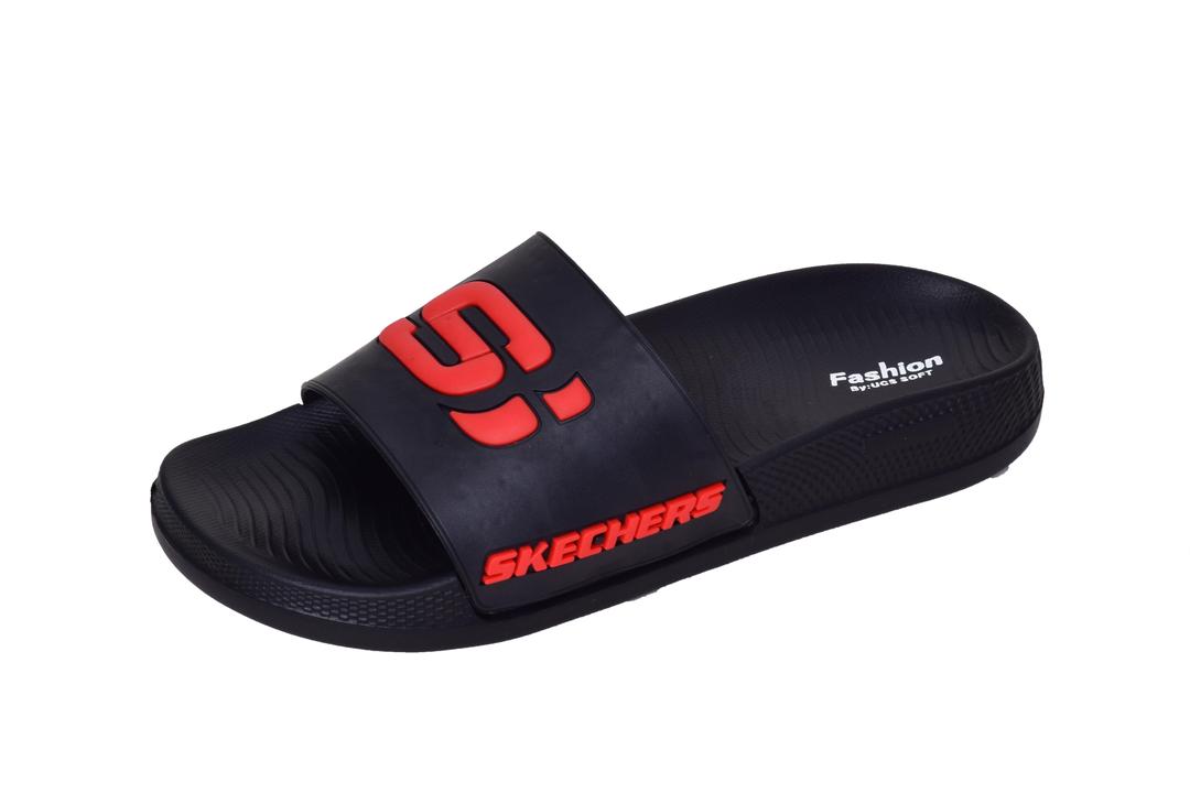 Casual Slides / Slippers - Red & Black - Skechers