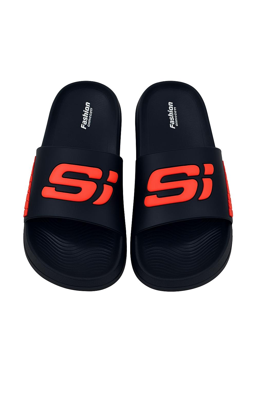 Casual Slides / Slippers - Red & Black - Skechers